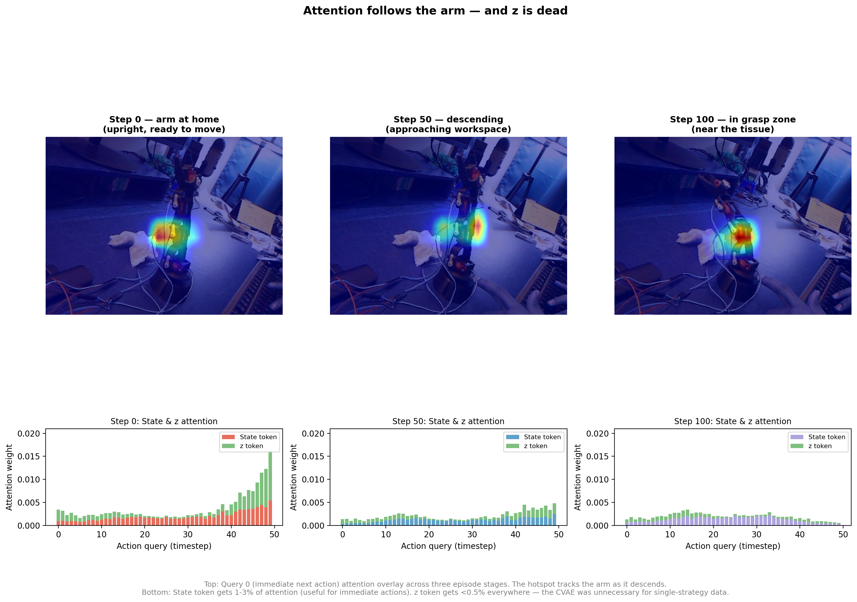 attention follows the arm